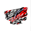For Sena 60S Skin Stickers Communication System Protection Graphics Decal L97 Abstract Red White Motorcycle Accessories