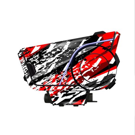 For Sena 60S Skin Stickers Communication System Protection Graphics Decal L97 Abstract Red White Motorcycle Accessories