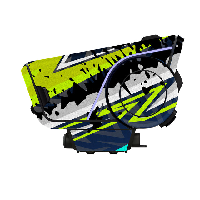 For Sena 60S Skin Stickers Communication System Protection Graphics Decal L98 Abstract Green Motorcycle Accessories