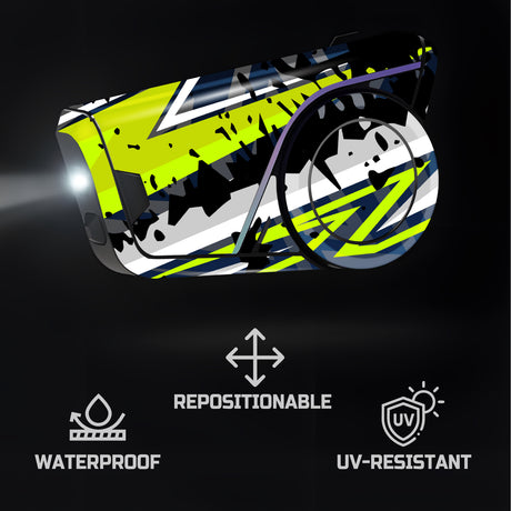 For Sena 60S Skin Stickers Communication System Protection Graphics Decal L98 Abstract Green Motorcycle Accessories