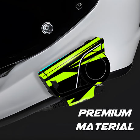 For Sena 60S Skin Stickers Communication System Protection Graphics Decal L99 Abstract Green Black Motorcycle Accessories
