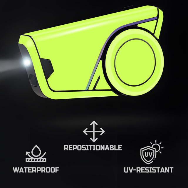 For Sena 60S Skin Stickers Communication System Protection Graphics Decal Solid Color Light Green Motorcycle Accessories