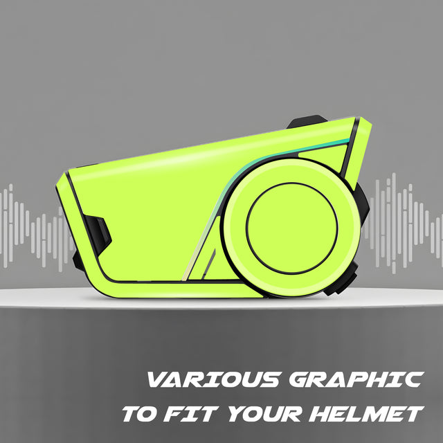 For Sena 60S Skin Stickers Communication System Protection Graphics Decal Solid Color Light Green Motorcycle Accessories