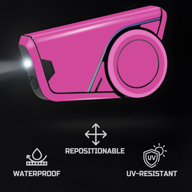 For Sena 60S Skin Stickers Communication System Protection Graphics Decal Solid Color Pink Motorcycle Accessories