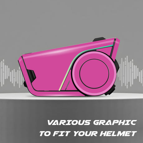 For Sena 60S Skin Stickers Communication System Protection Graphics Decal Solid Color Pink Motorcycle Accessories