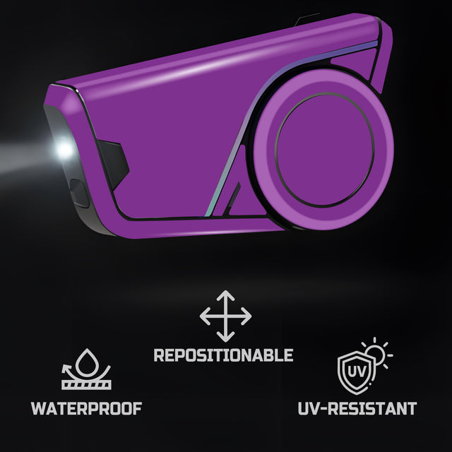 For Sena 60S Skin Stickers Communication System Protection Graphics Decal Solid Color Purple Motorcycle Accessories