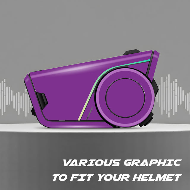For Sena 60S Skin Stickers Communication System Protection Graphics Decal Solid Color Purple Motorcycle Accessories