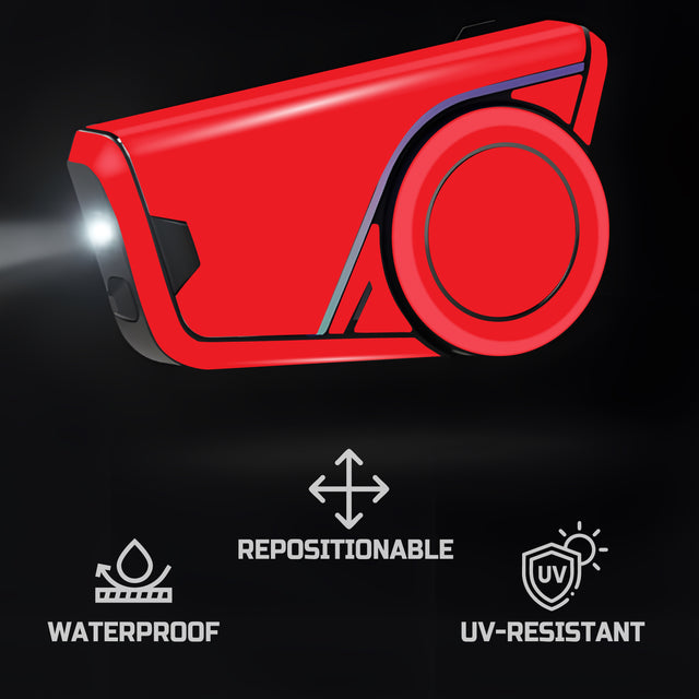 For Sena 60S Skin Stickers Communication System Protection Graphics Decal Solid Color Red Motorcycle Accessories