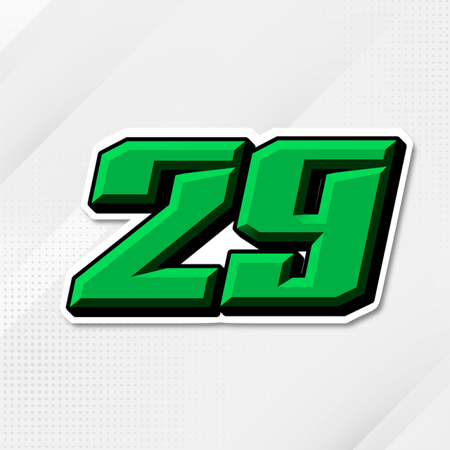 Add some personality to your ride with our custom number stickers.