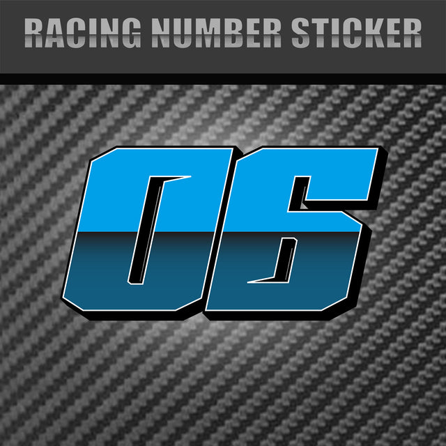 Make a statement on the track with our bold racing number stickers.