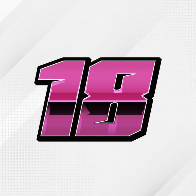 Make a statement on the track with our bold racing number stickers.
