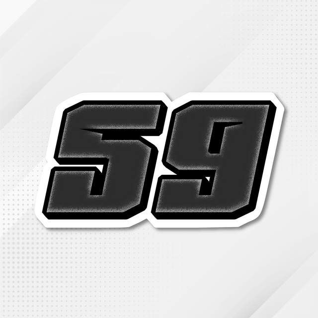 Make a statement on the track with our bold racing number stickers.