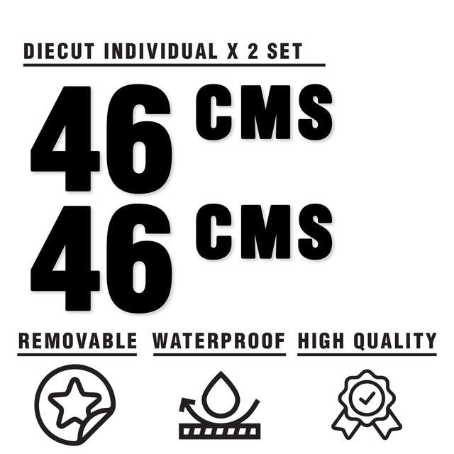 Custom SCCA Race Number Class Sticker Autocross Number Plate Class Magnet - SCCA01 Solid Color