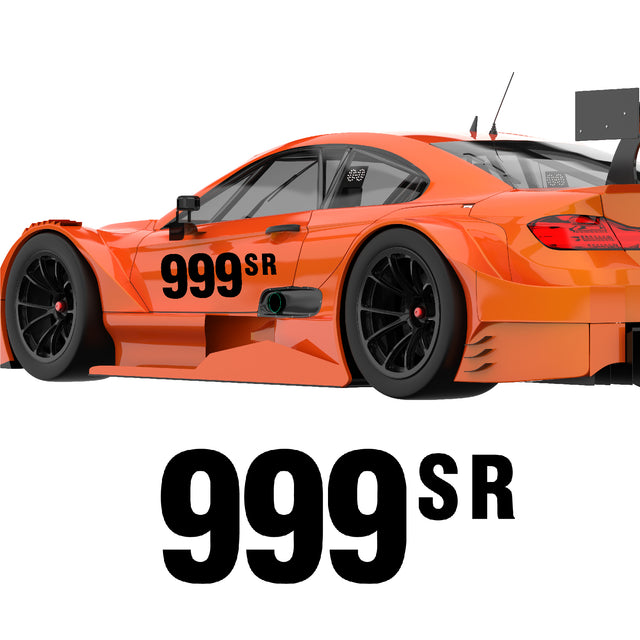 Custom SCCA Race Number Class Sticker Autocross Number Plate Class Magnet - SCCA01 Solid Color