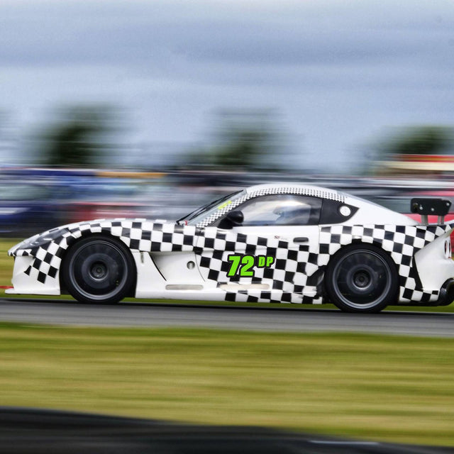 Custom SCCA Race Number Class Sticker Autocross Number Plate Class Magnet - SCCA02 Outline