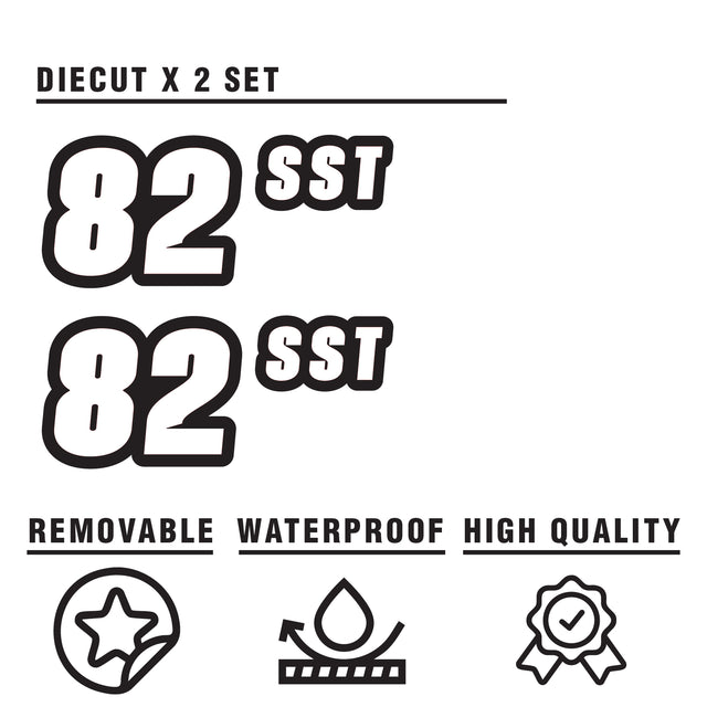 Custom SCCA Race Number Class Sticker Autocross Number Plate Class Magnet - SCCA02 Outline