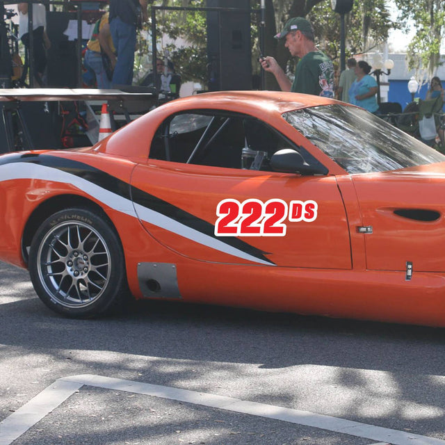 Custom SCCA Race Number Class Sticker Autocross Number Plate Class Magnet - SCCA02 Outline