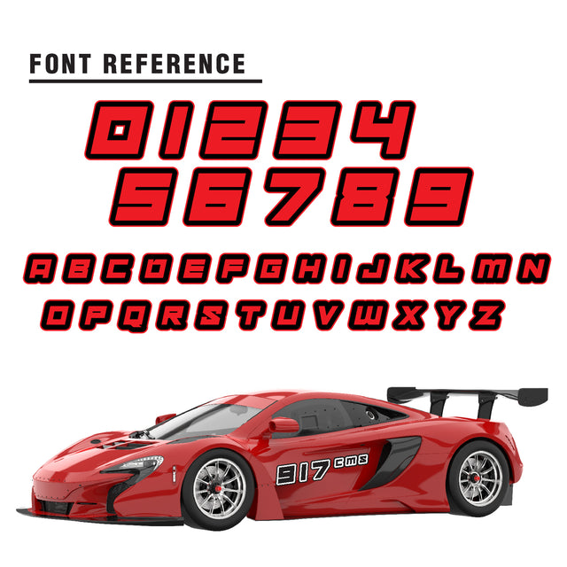 Custom SCCA Race Number Class Sticker Autocross Number Plate Class Magnet - SCCA03