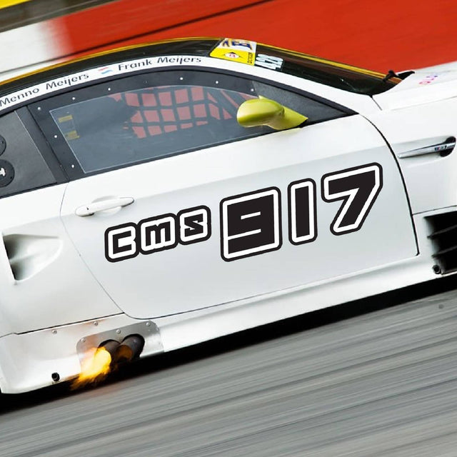 Custom SCCA Race Number Class Sticker Autocross Number Plate Class Magnet - SCCA03