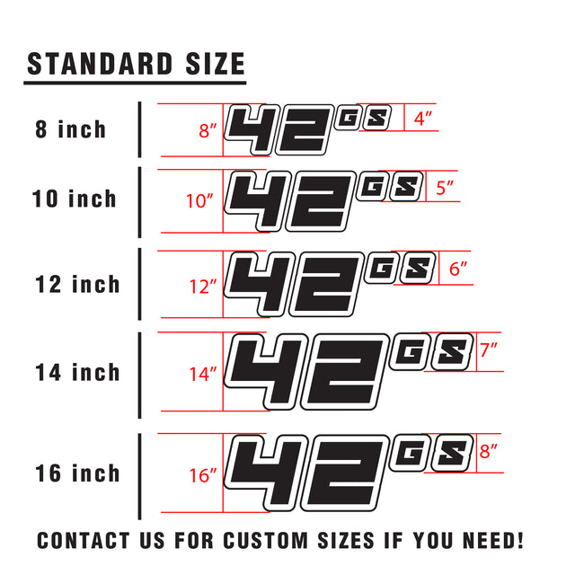 Custom SCCA Race Number Class Sticker Autocross Number Plate Class Magnet - SCCA03