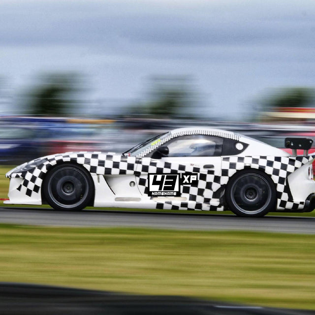 Custom SCCA Race Number Class Sticker Autocross Number Plate Class Magnet - SCCA06 Rectangle Racing Number, Class and Name