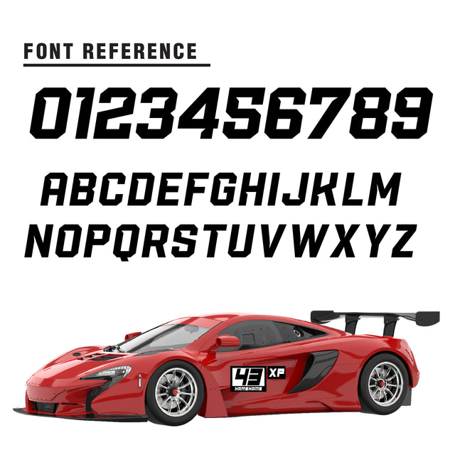 Custom SCCA Race Number Class Sticker Autocross Number Plate Class Magnet - SCCA06 Rectangle Racing Number, Class and Name