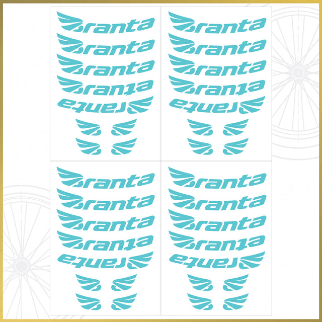 For Branta C45 Wheel Decal Set – 700C Road Bike Rim Stickers (45mm Depth, Glossy / Matte)