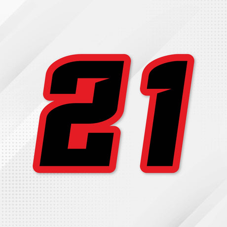 Custom racing number sticker for personalizing race gear diecut stickers motocross off-road rally car number stickers