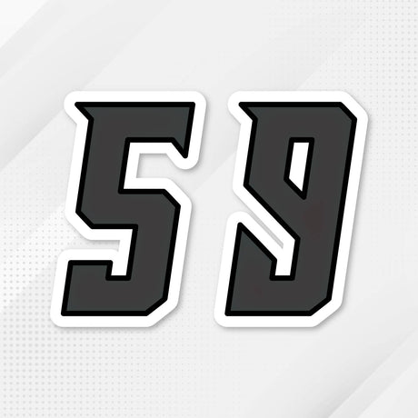 Custom racing number sticker for personalizing race gear diecut stickers motocross off-road rally car number stickers