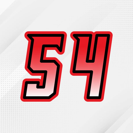Custom racing number sticker for personalizing race gear diecut stickers motocross off-road rally car number stickers