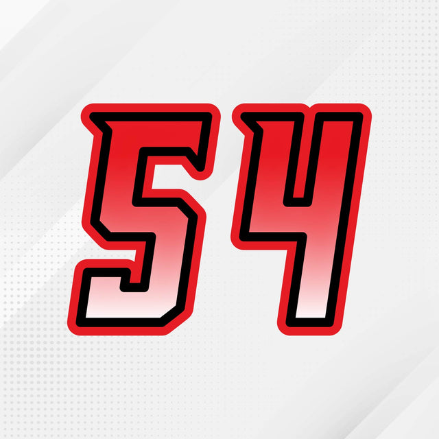 Custom racing number sticker for personalizing race gear diecut stickers motocross off-road rally car number stickers