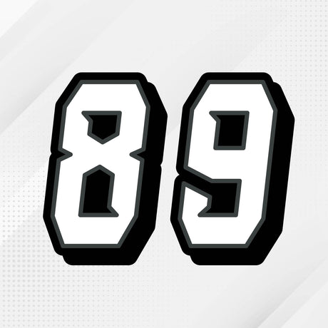 Custom racing number sticker for personalizing race gear diecut stickers motocross off-road rally car number stickers