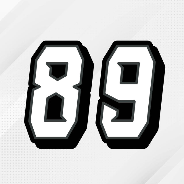 Custom racing number sticker for personalizing race gear diecut stickers motocross off-road rally car number stickers