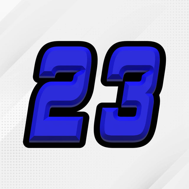 Custom racing number sticker for personalizing race gear diecut stickers motocross off-road rally car number stickers