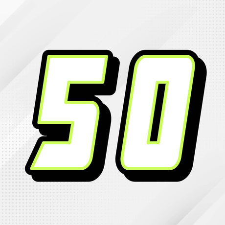 Custom racing number sticker for personalizing race gear diecut stickers motocross off-road rally car number stickers