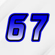 Custom racing number sticker for personalizing race gear diecut stickers motocross off-road rally car number stickers