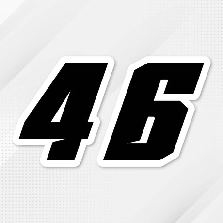 Custom racing number sticker for personalizing race gear diecut stickers motocross off-road rally car number stickers