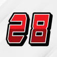 Custom racing number sticker for personalizing race gear diecut stickers motocross off-road rally car number stickers