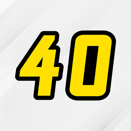 Custom racing number sticker for personalizing race gear diecut stickers motocross off-road rally car number stickers