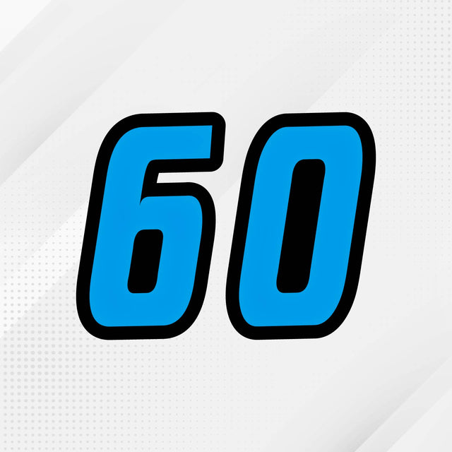 Custom racing number sticker for personalizing race gear diecut stickers motocross off-road rally car number stickers