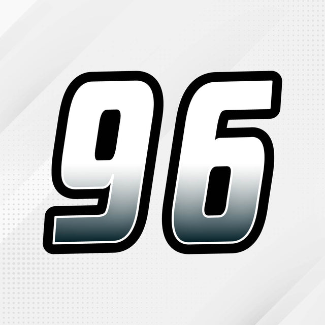Custom racing number sticker for personalizing race gear diecut stickers motocross off-road rally car number stickers