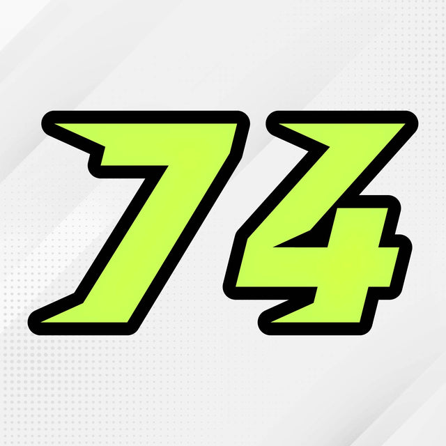 Custom racing number sticker for personalizing race gear diecut stickers motocross off-road rally car number stickers