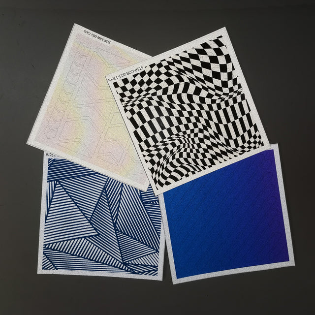 Decorative Bike Decals Reflective Square Sticker DIY Decal STT 12CM - StickerBao Wheel Sticker Store