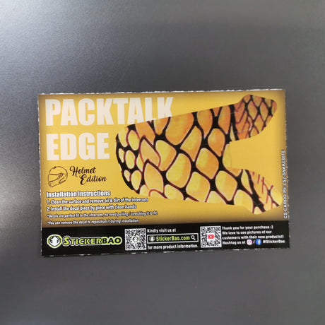 For Cardo Packtalk Edge Neo Communication System Use Protection Graphics Decal Stickers - Color For Stream EVO Snakebite - StickerBao Wheel Sticker Store