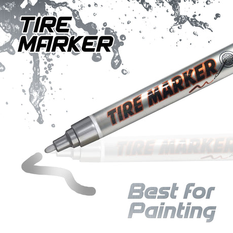 1x Tire Pens Paint Marker Car Motorcycle Tread Waterproof - StickerBao Wheel Sticker Store