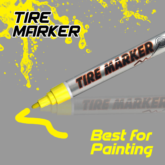 1x Tire Pens Paint Marker Car Motorcycle Tread Waterproof - StickerBao Wheel Sticker Store