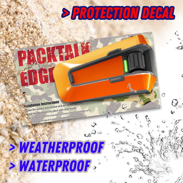 For Cardo Packtalk Edge Neo Communication System Use Protection Graphics Decal Stickers - Color For Stream EVO Snakebite - StickerBao Wheel Sticker Store