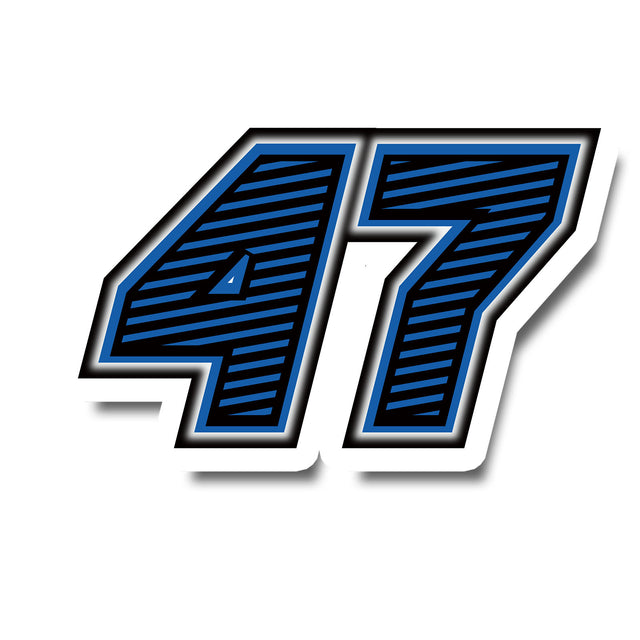 Personalize your racing experience with our custom number decals.