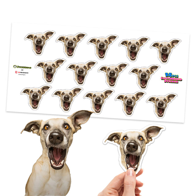 Pet Portrait Stickers | Custom Dog Sticker, Custom contour cut stickers, personalize stickers, Turn Photo Into Sticker, Custom Photo Sticker - StickerBao Wheel Sticker Store