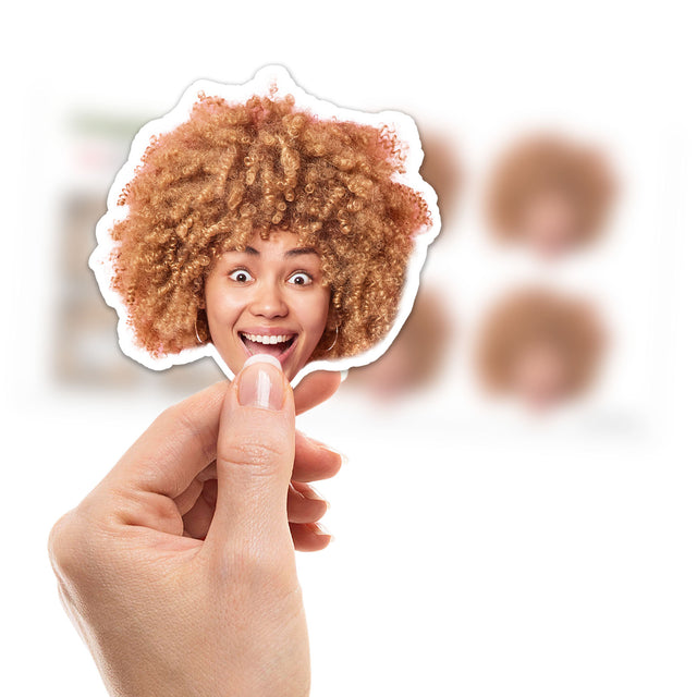Turn Photo Into Sticker, Face Sticker Sheet, Custom Photo Sticker, Personalized Face Sticker Custom Party Favors, Custom contour cut sticker - StickerBao Wheel Sticker Store